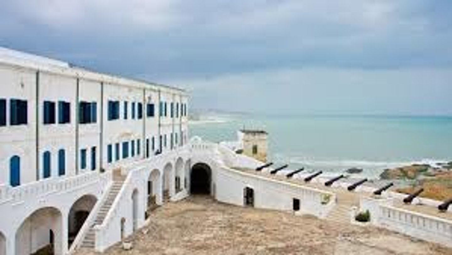 <p>Castle in Ghana was the Main British hub of the transatlantic slave trade in West Africa - had the "door of no return" - President Obama visited here.</p>