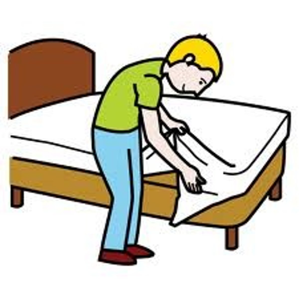 <p>I make the bed</p>