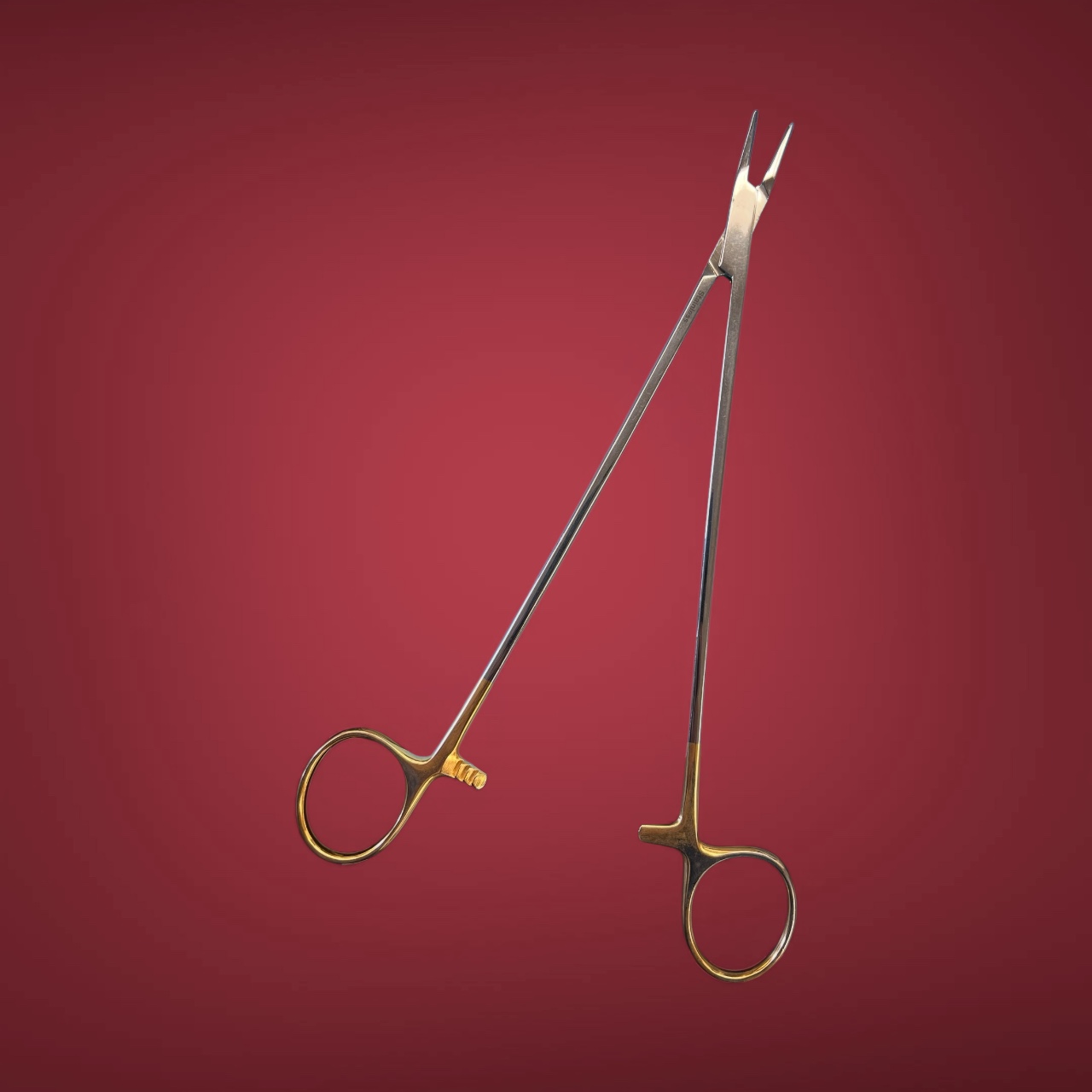 <p>Crile Wood needle holder </p>