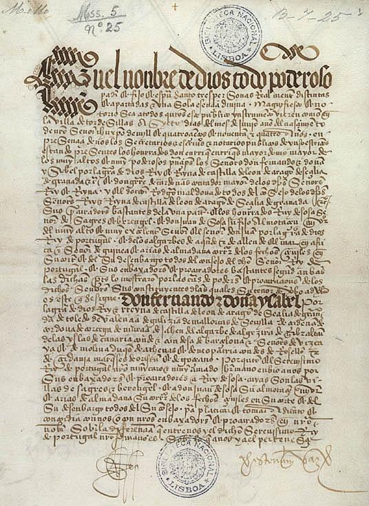 <p>Treaty of Tirdesillas</p>