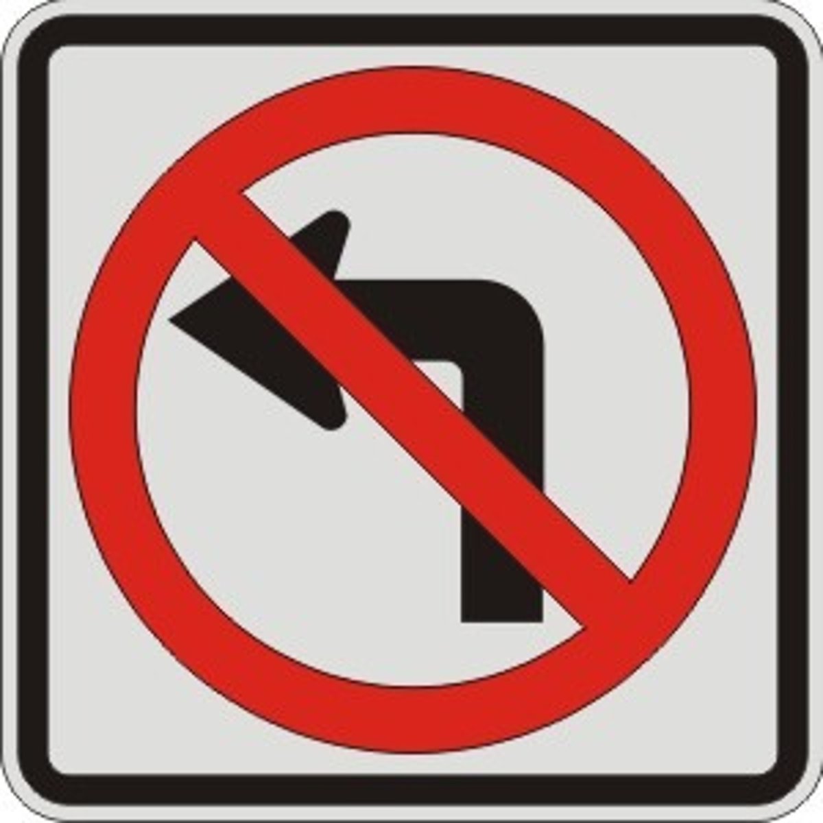 <p>Left turns are against the law. In Virginia, U-turns are considered as two left turns and are illegal if this sign is posted.</p>