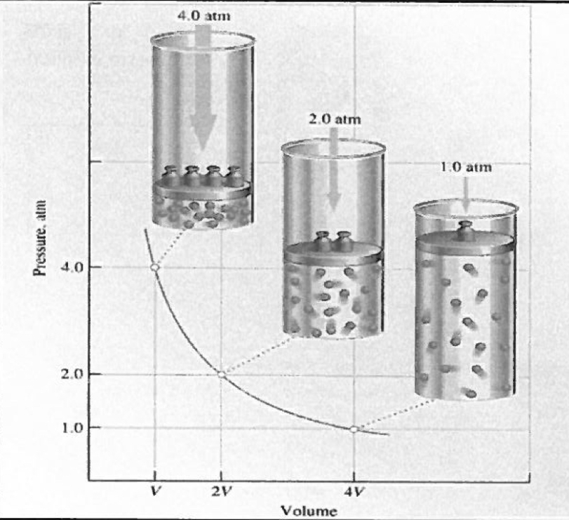 <p>As the pressure in a gas can increases, the volume decreases</p>