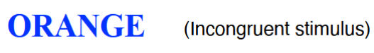 <p></p><p>experience conflict between two levels of processing </p><ul><li><p>the word “orange” in blue ink</p></li><li><p>harder and slower to identify</p></li></ul><p></p>
