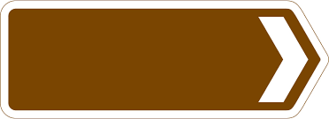 <p>Brown signs mean</p>