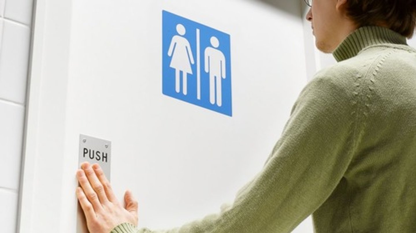 <p>to enter the bathroom</p>