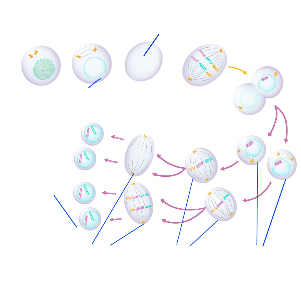 <p>Identify the stages of meiosis. </p>