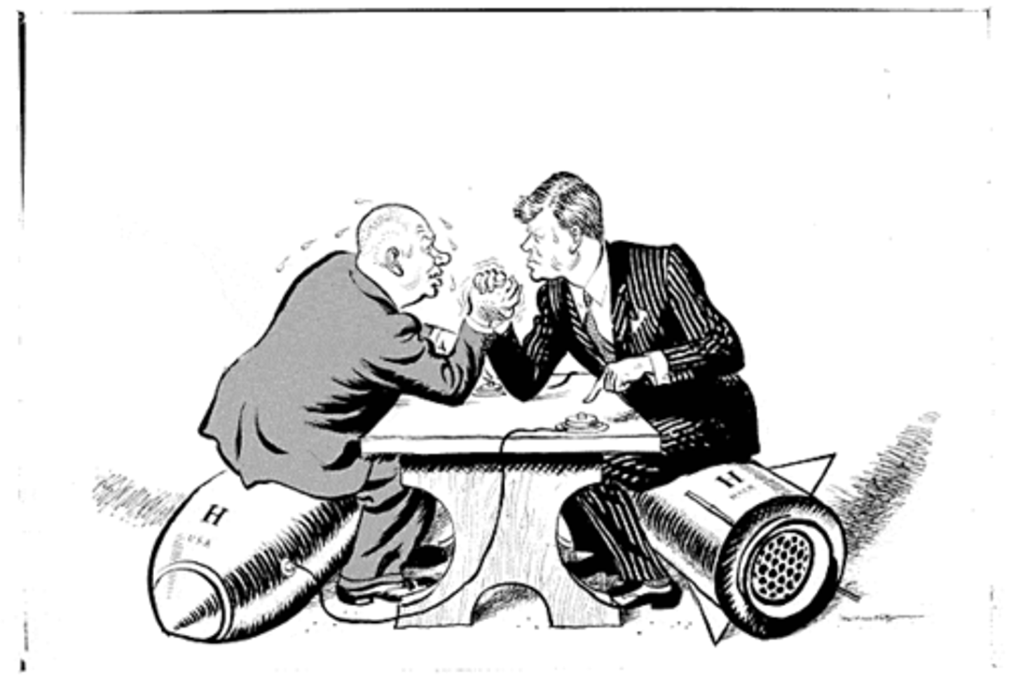 <p>a battle of diplomacy, propaganda, and nerves between the United States and the Soviet Union without any direct confrontation between the two nations</p><p>Una batalla de diplomacia, propaganda y nervios entre Estados Unidos y la Unión Soviética sin ninguna confrontación directa entre las dos naciones.</p>