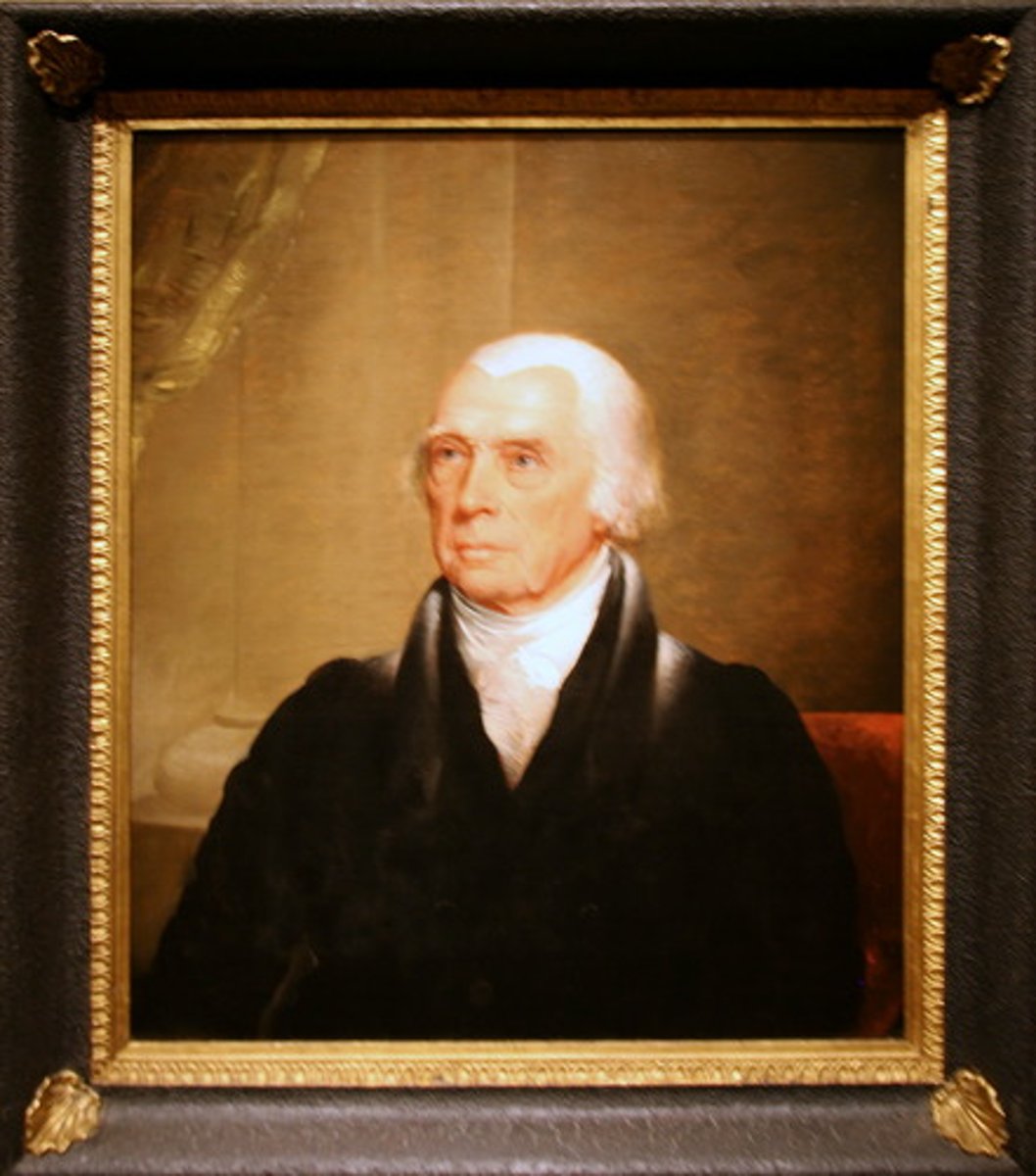 <p>4th President<br>Took office from 1809-1817<br>Macon Act, 1810</p><p>First Protective Tariff</p>