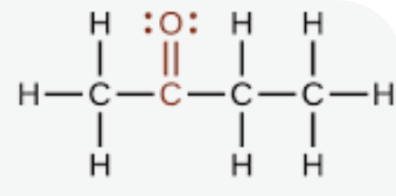 <p><span>a carbonyl group (a carbon atom double-bonded to an oxygen atom) bonded to two other carbon atoms</span></p>