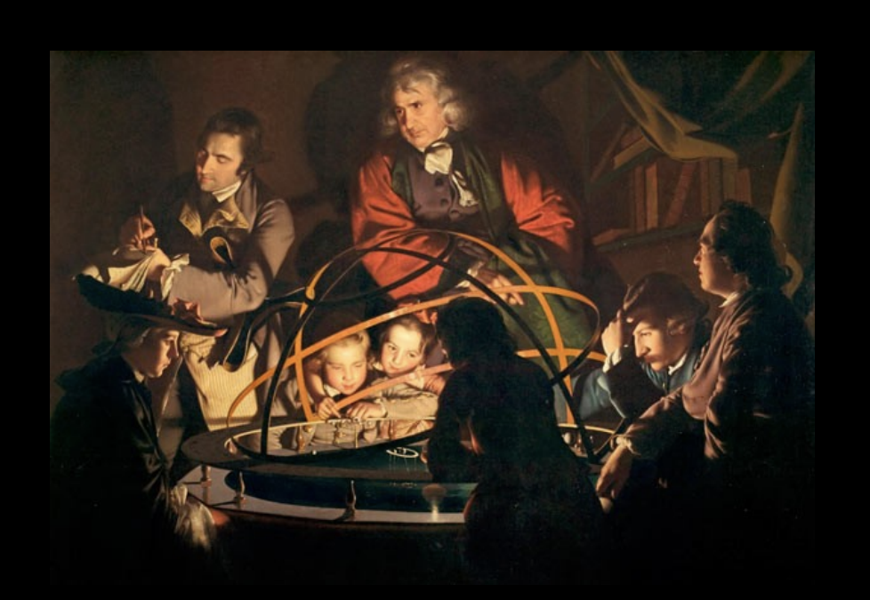 <p>Joseph Wright of Derby, <em>A Philosopher Giving a Lecture at the Orrery</em>, 1765. Oil on Canvas</p>