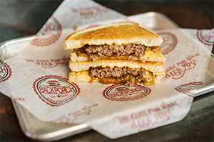 <p>Smoked Jalapeno Patty Melt</p>