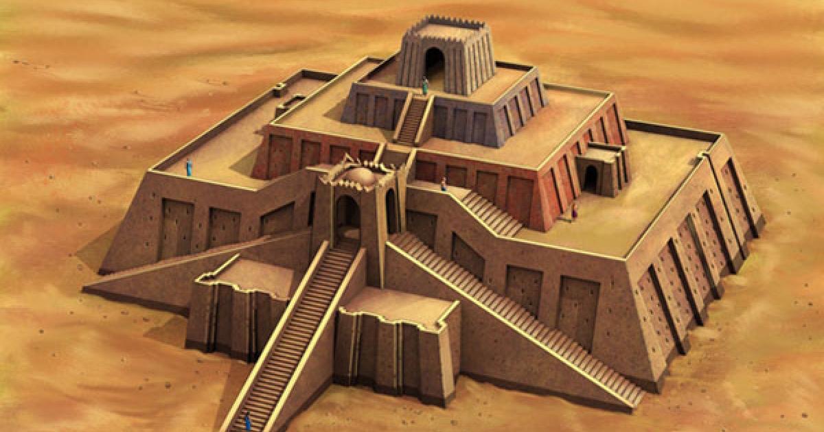 <p>(in ancient Mesopotamia) a rectangular stepped tower, sometimes surmounted by a temple. a type of step pyramid</p>