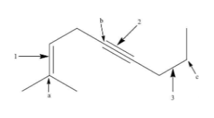 <p>Consider the structure below. How many sigma bonds are there in bond indicated by arrow 2?<br>A. 0<br>B. 1<br>C. 2<br>D. 3</p>