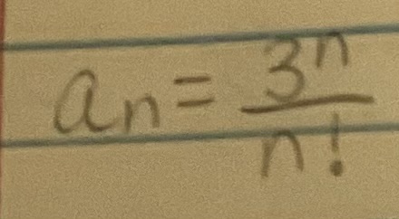 <p>Determine if the sequence is convergent or divergent</p>