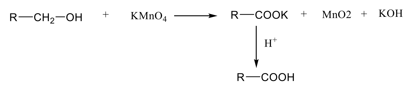 <p>Xúc tác : <strong>Cu, 325 độ C </strong>=> <strong>anken</strong></p><p>Xúc tác : <strong>KMnO4, H+ </strong>=> axit carboxylic</p>