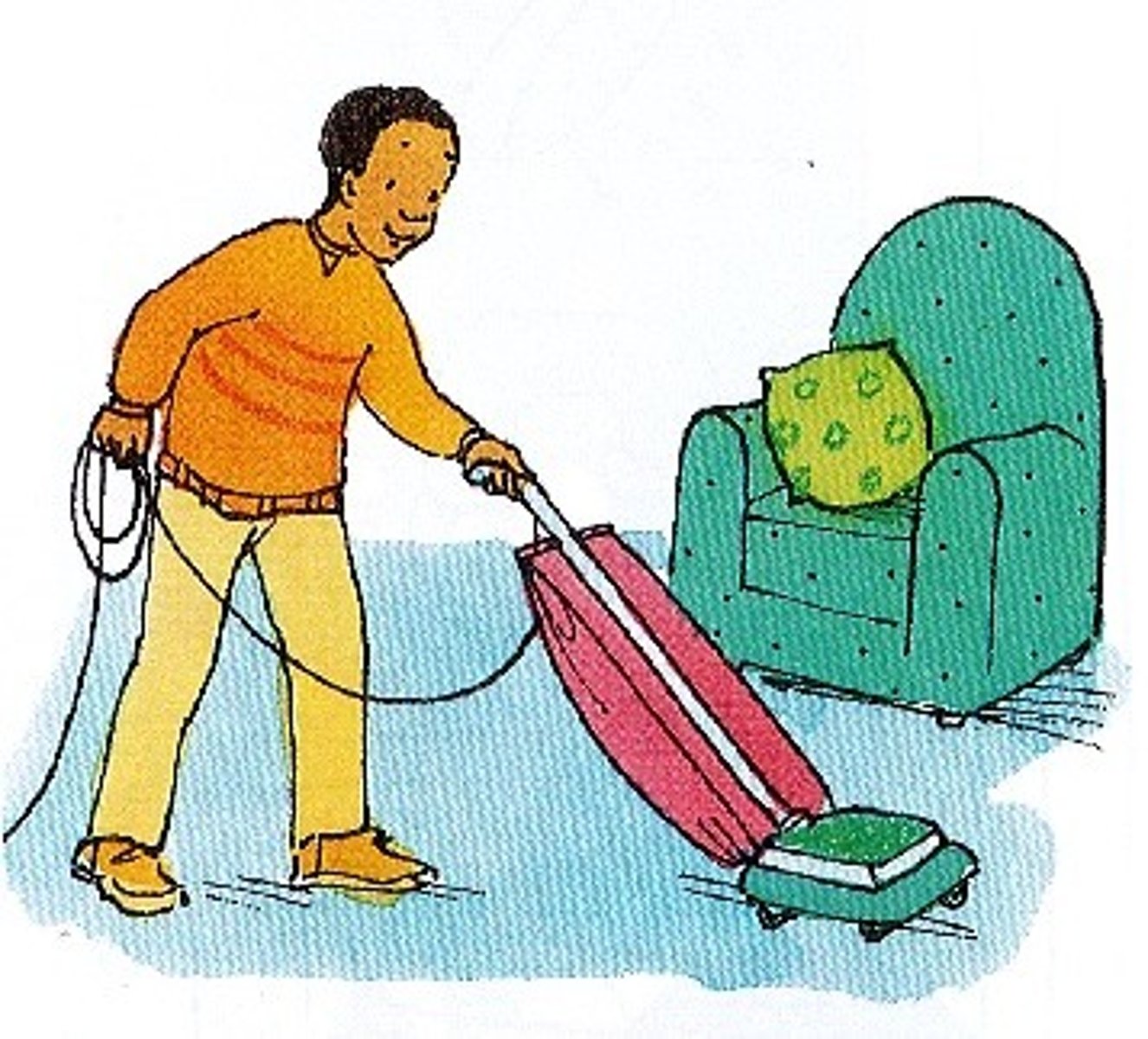<p>to vacuum</p>
