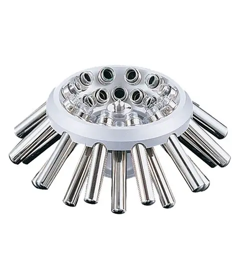 <p>A centrifuge where the cups are held in a rigid position at a fixed angle. This position makes the process more rapid.</p>