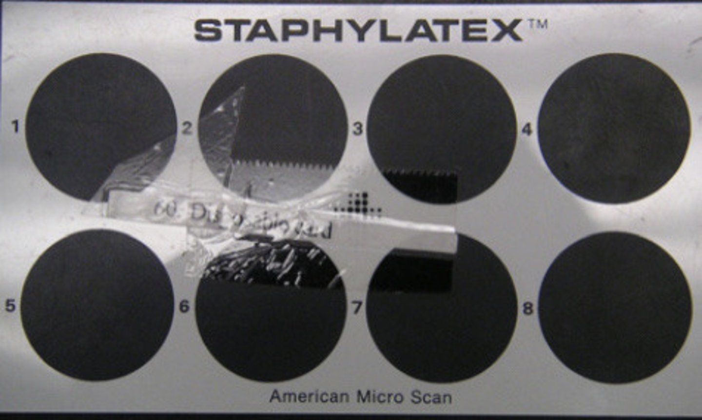 <p>Disposable, single-use RPR test card.</p>