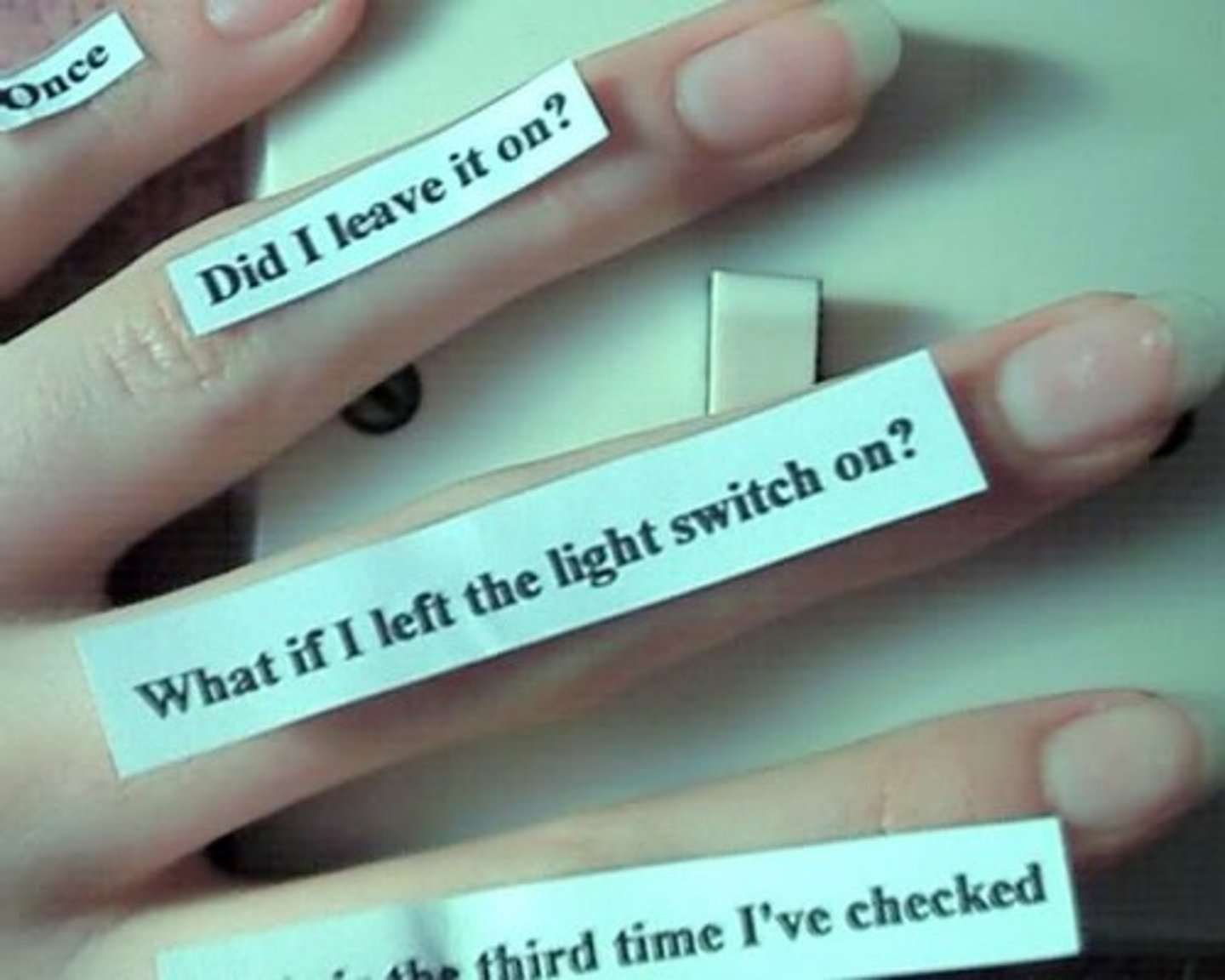 <p>ritualistic behaviours performed repeatedly, which the person does to reduce the tension created by the obsession.</p>