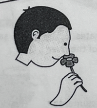 <p>to smell, sniff (special conjugation)</p>