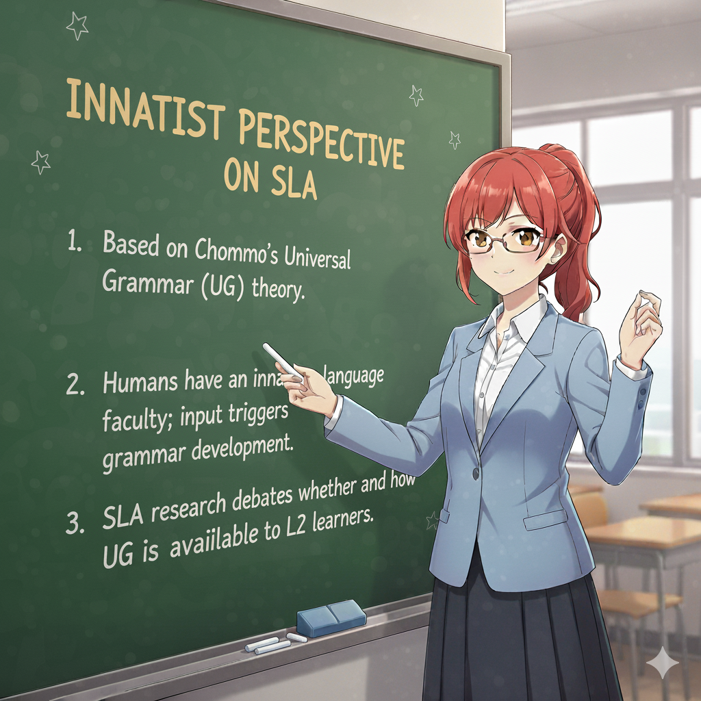 <p>Innatist Perspective on SLA</p>