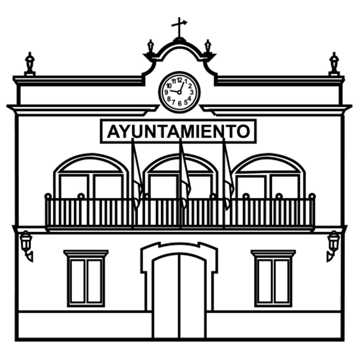 <p>the town hall</p>