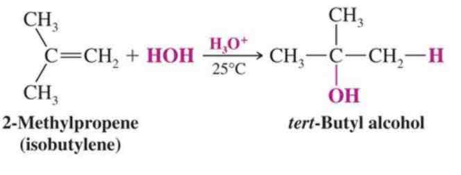 <ul><li><p>H2SO4</p></li><li><p>Electrophilic addition</p></li></ul>