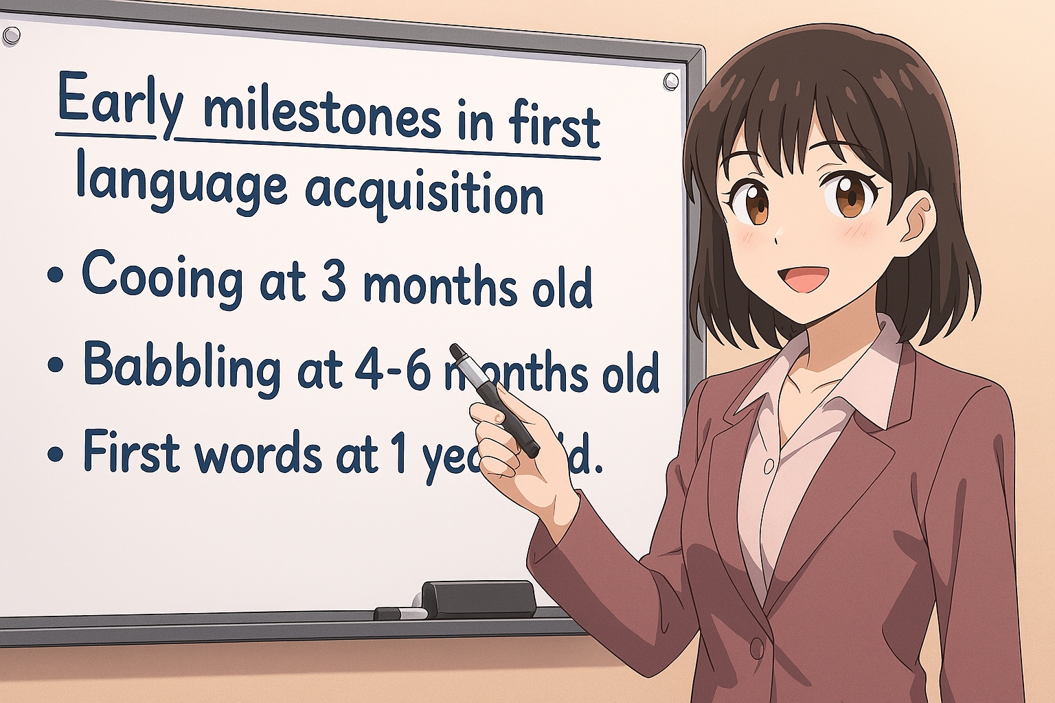 <p>Early Milestones in First Language Acquisition</p>