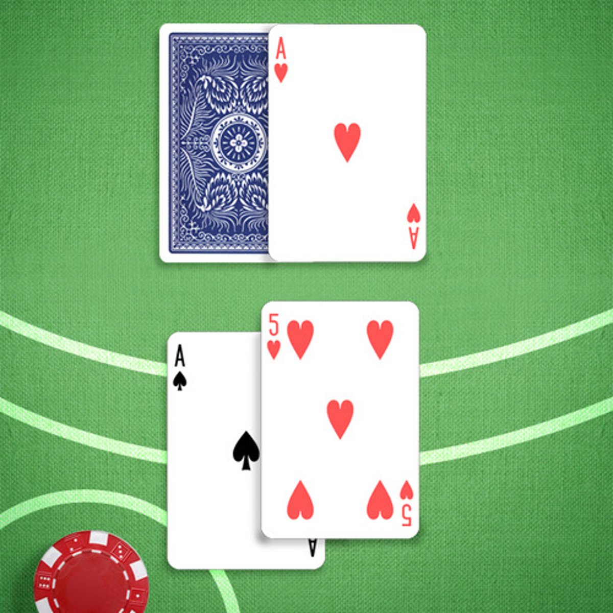 <p>You: 16</p><p>Dealer's Upcard: A</p>