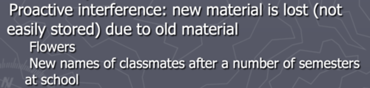 <p>New material is lost (not easily stored) due to old material</p>