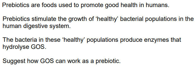 <p>(GOS is a polymer of galactose)</p><p>[<strong>3</strong>]</p>