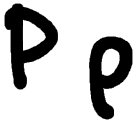 <p>Ρ ρ</p>