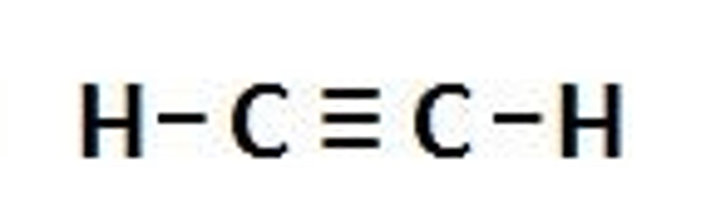<p>Suffix name for an organic molecule with a C-C triple bond</p>