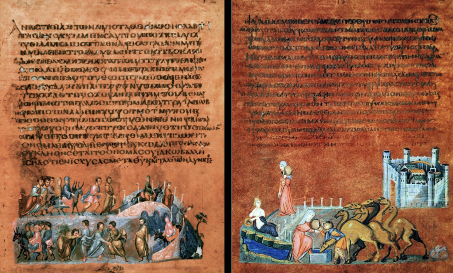 <p>546 CE, Illuminated manuscript, San Vitale</p>
