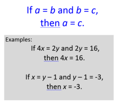 If a=b and b=c, then a=c