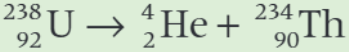<p>What is the parent nucleus in the decay equation shown?</p>
