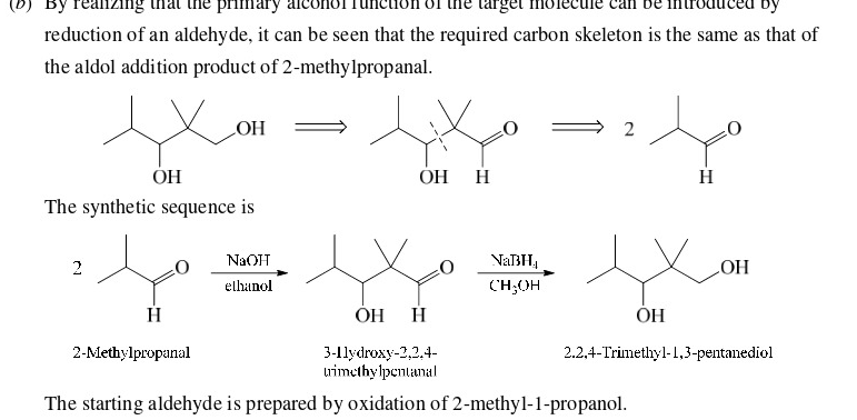 <p>and use PCC to make the alcohol to a aldehyde</p>