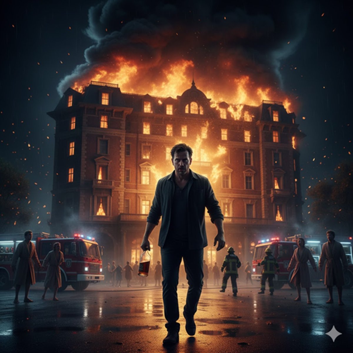 <p>Chapter: Mens Rea (Recklessness)</p><p>Facts: D walks into hotel, gets drink, and burns it down.</p><p>Principle: Objective test - recklessness exists where there is an obvious and serious risk that the reasonable person would have seen, and the D either failed to give the risk any thought or recognized it and took it anyway.</p>