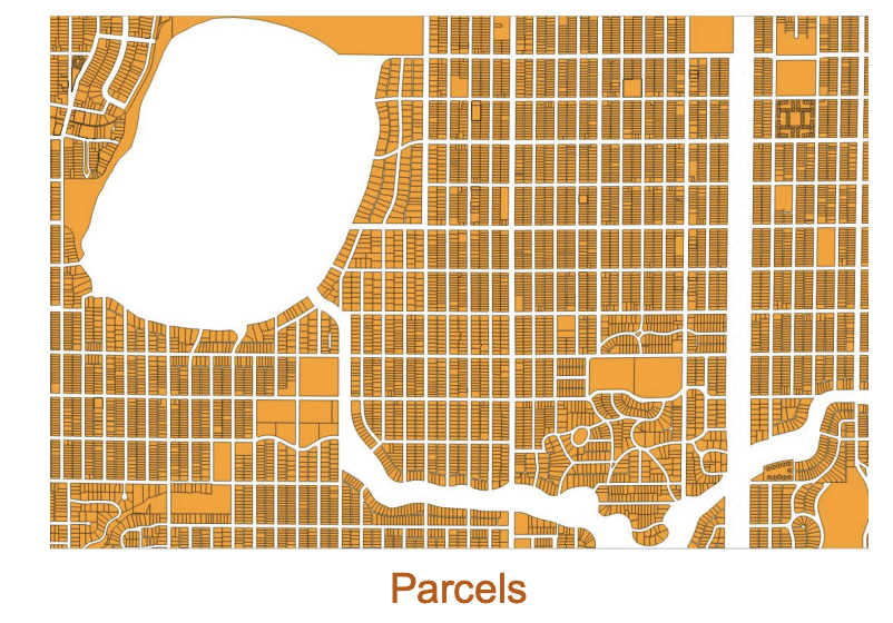 <p>For the geographic pattern shown below, which data model is more appropriate: Vector or Raster?</p>