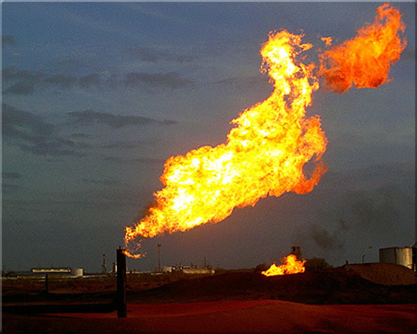 <p>release of a gas produced by bacteria from hydrogen and carbon dioxide into the environment</p>