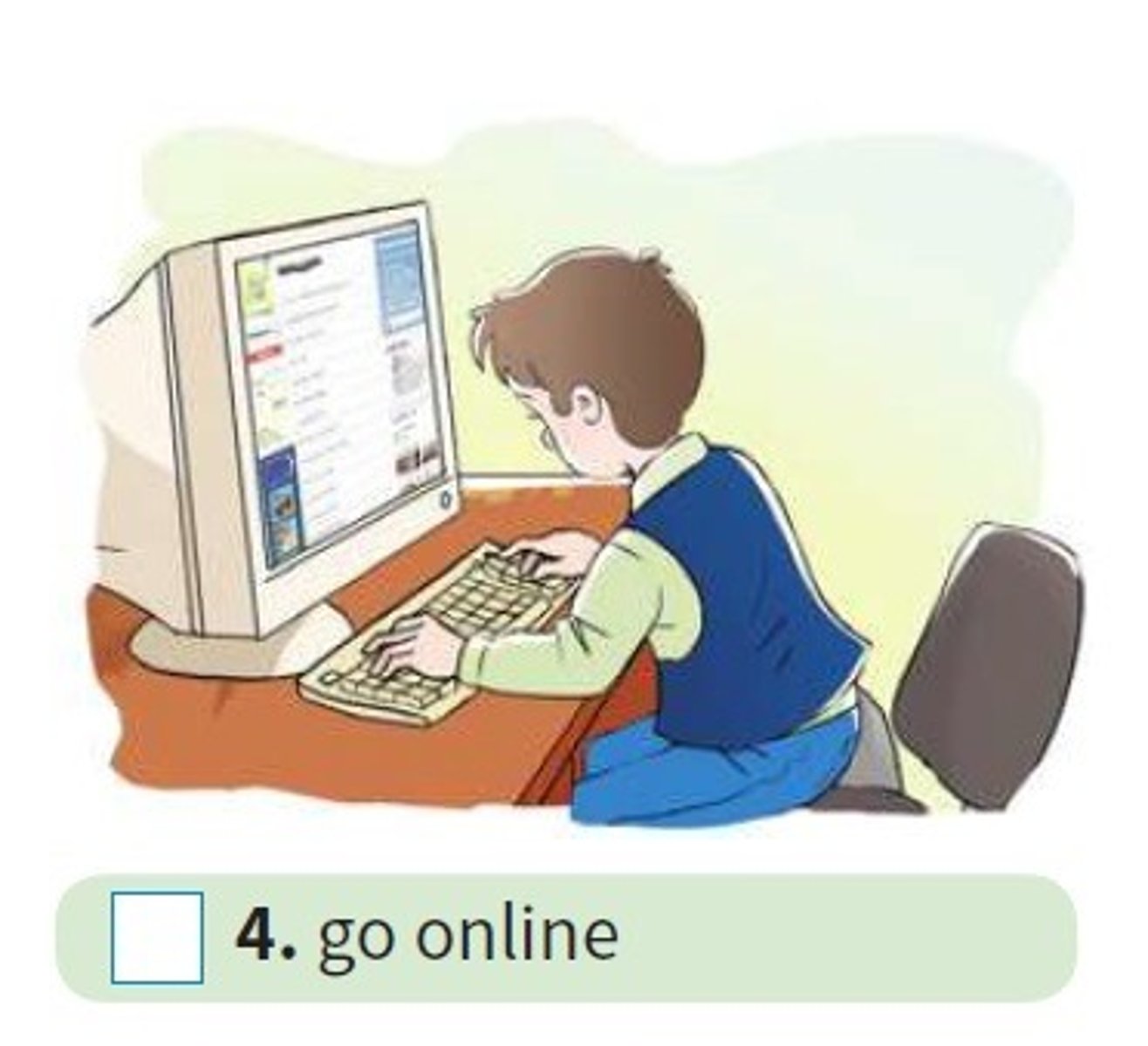 <p>to connect oneself</p>