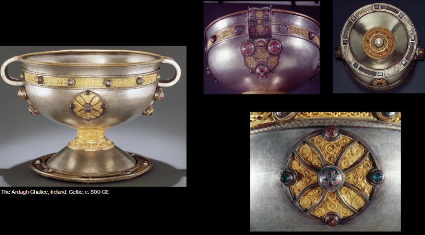 <p><span style="background-color: transparent;"><span>The Ardagh Chalice, Ireland, Celtic, c. 800 CE</span></span></p>