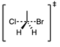 <p>What are the partial charges on chlorine and bromine in the following pentavalent transition state?</p><p><span><strong>A.&nbsp;Chlorine: δ+ ; Bromine: δ+</strong></span></p><p><span><strong>B.&nbsp;Chlorine: δ- ; Bromine: δ+</strong></span></p><p><span><strong>C.&nbsp;Chlorine: δ- ; Bromine: δ-</strong></span></p><p><span><strong>D.&nbsp;Chlorine: δ+ ; Bromine: δ=</strong></span></p><p><span><strong>E.&nbsp;There should be no partial charges</strong></span></p>