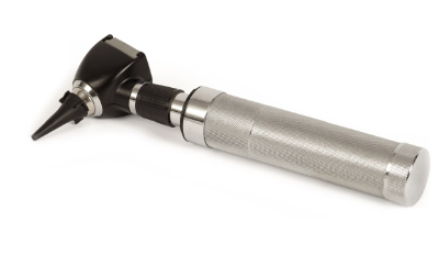 <p>used to examine the eardrum and external auditory canal</p>