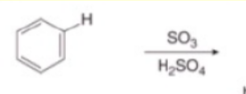 <p>Sulfonation- Replacement of H by SO3H</p>