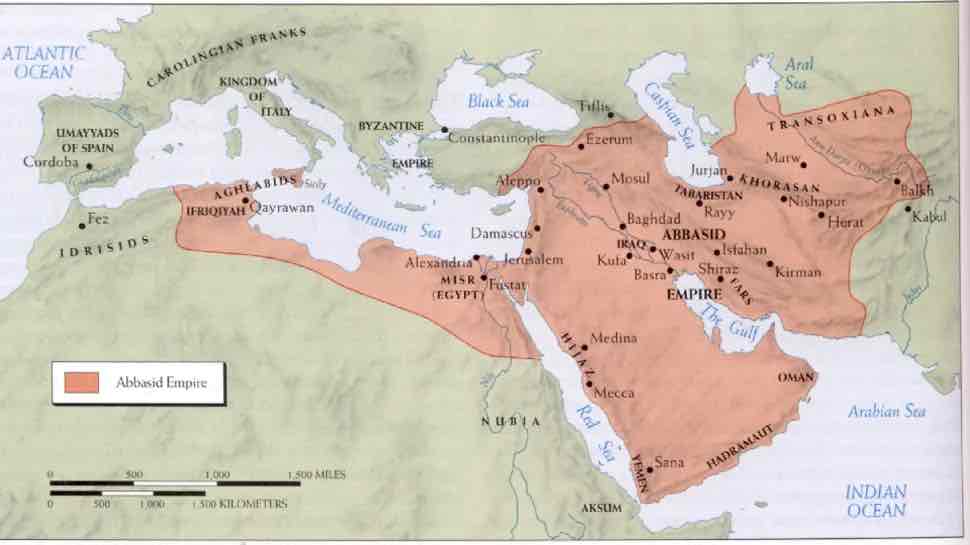 <p>an Arab dynasty that ruled over the Islamic world</p>