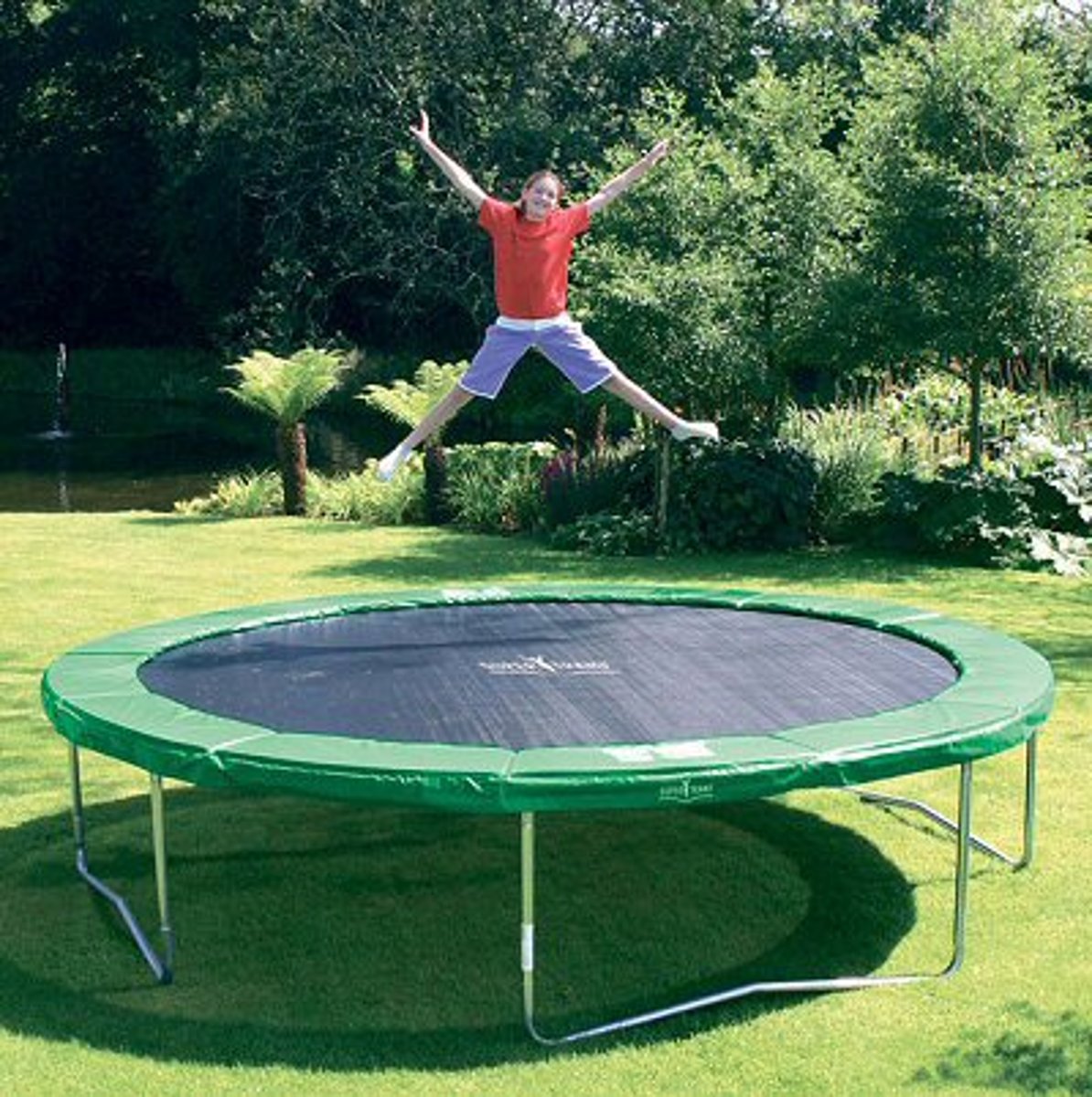 <p>jump on the trampoline</p>