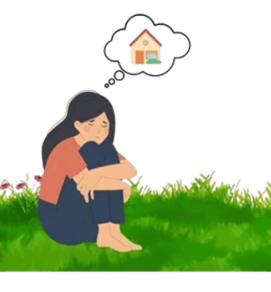 <p>homesick</p>