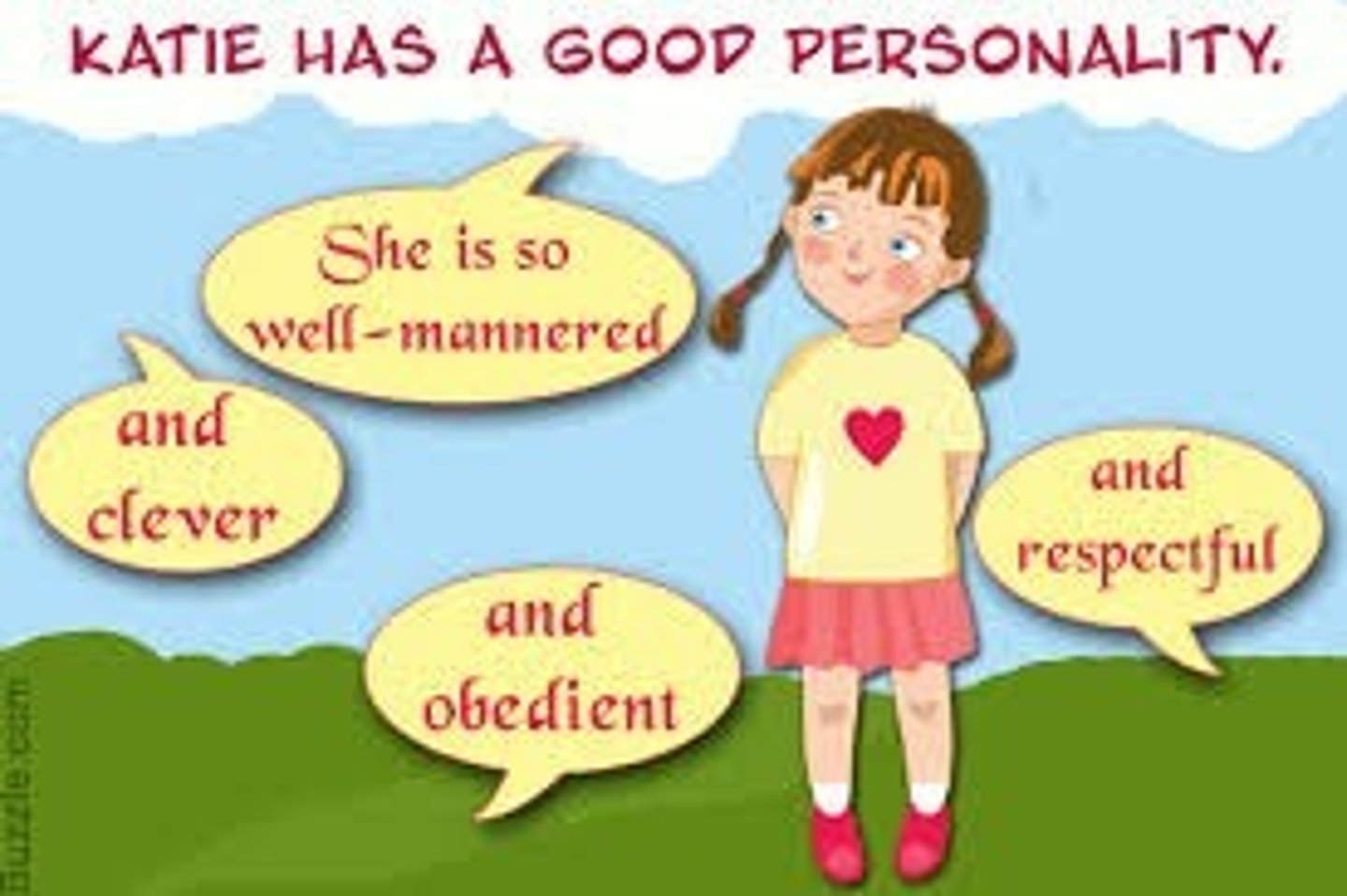 <p>tính cách tốt</p>