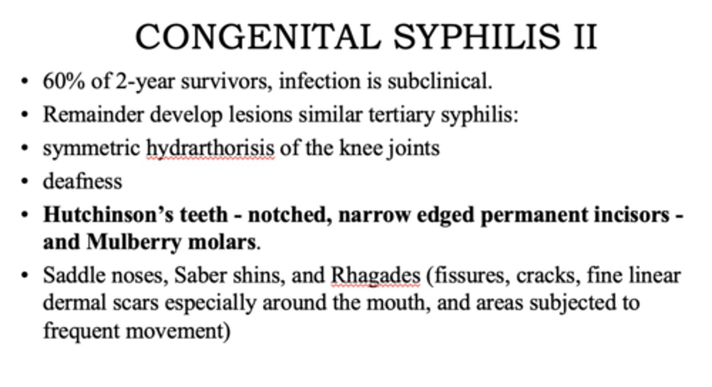 <p>false, develop symptoms similar to tertiary syphilis</p>